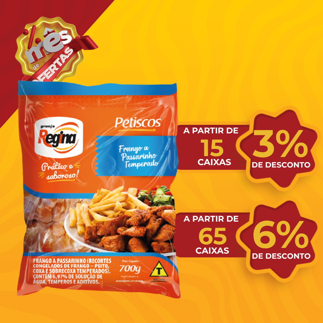 Frango a Passarinho Cong 700g - Granja Regina